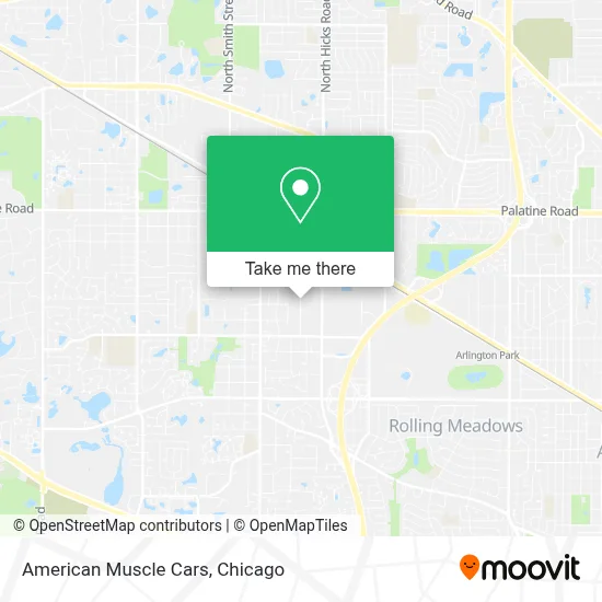 American Muscle Cars map