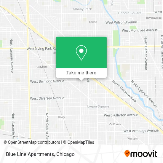 Blue Line Apartments map
