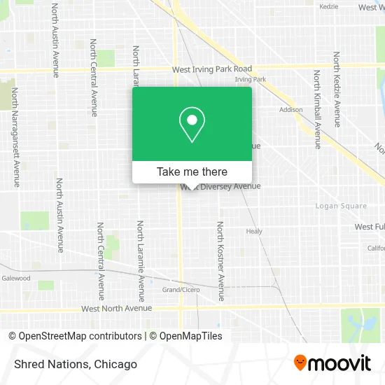 Shred Nations map