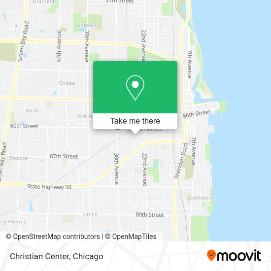 Christian Center map