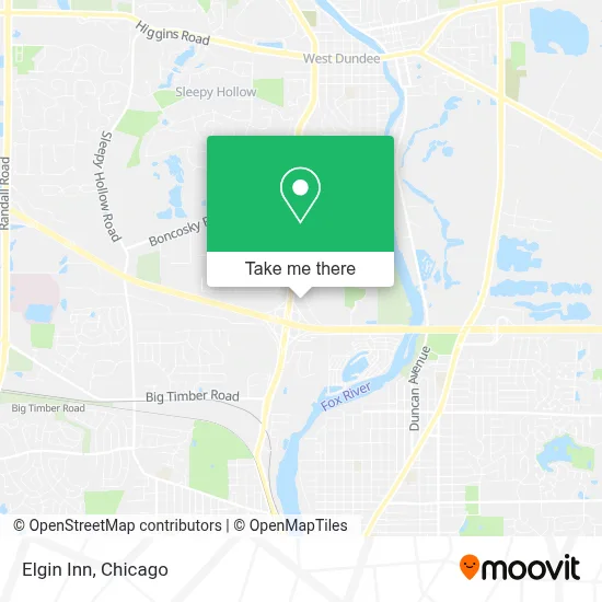 Elgin Inn map