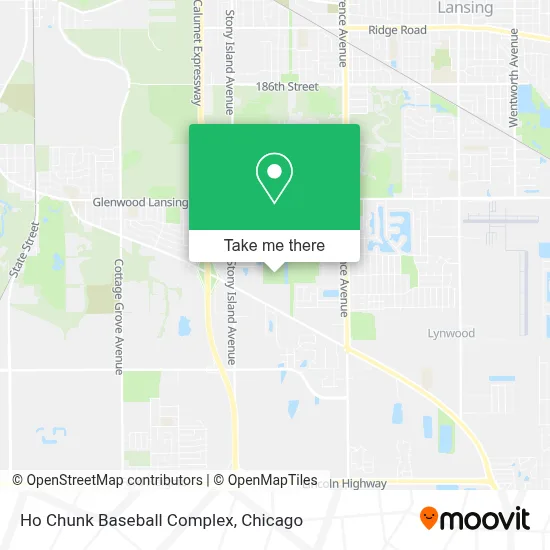 Ho Chunk Baseball Complex map