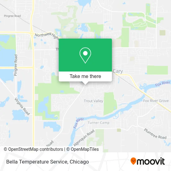 Bella Temperature Service map