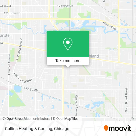 Collins Heating & Cooling map