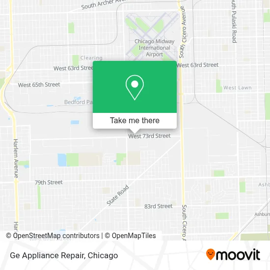 Ge Appliance Repair map