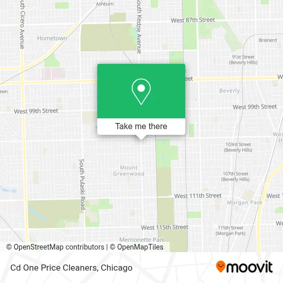 Cd One Price Cleaners map