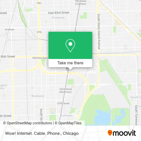 Wow! Internet. Cable. Phone. map
