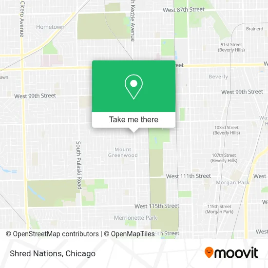 Shred Nations map