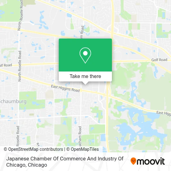 Japanese Chamber Of Commerce And Industry Of Chicago map