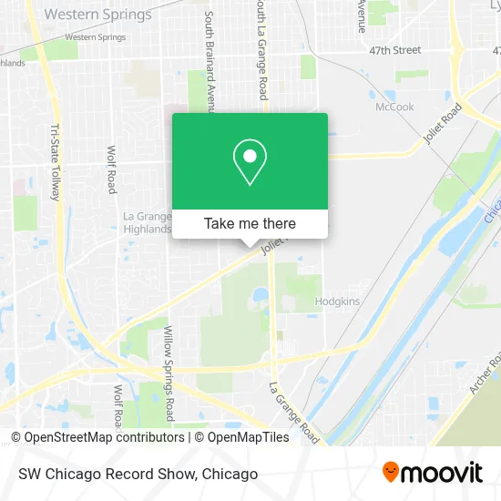 SW Chicago Record Show map