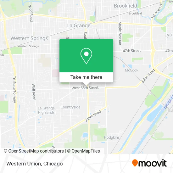 Western Union map