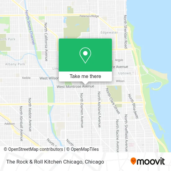 The Rock & Roll Kitchen Chicago map