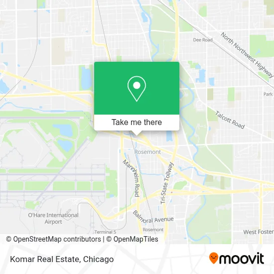 Komar Real Estate map