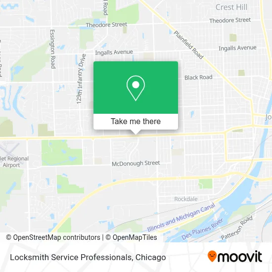 Locksmith Service Professionals map
