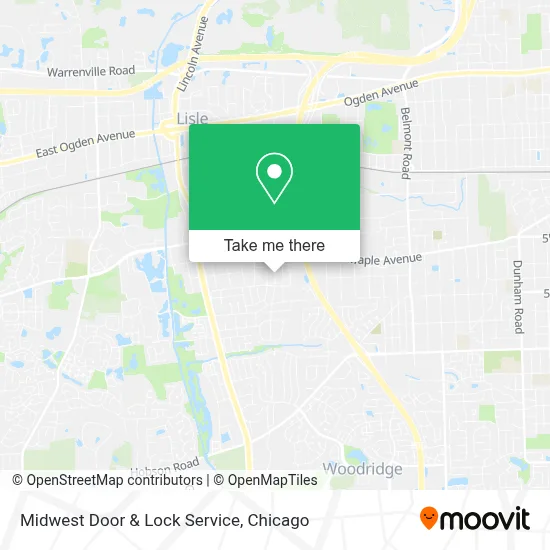 Midwest Door & Lock Service map