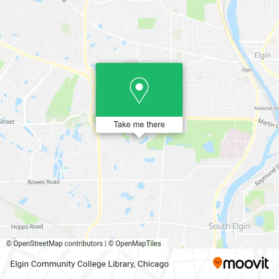 Elgin Community College Library map
