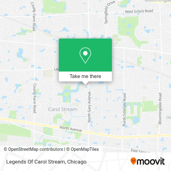 Legends Of Carol Stream map