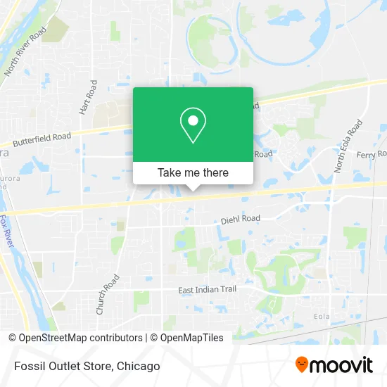 Fossil Outlet Store map