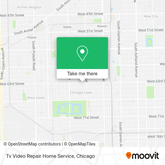 Tv Video Repair Home Service map