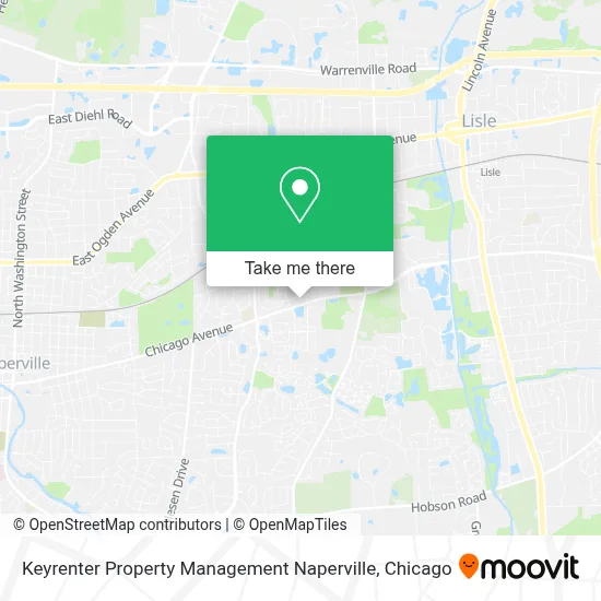 Keyrenter Property Management Naperville map