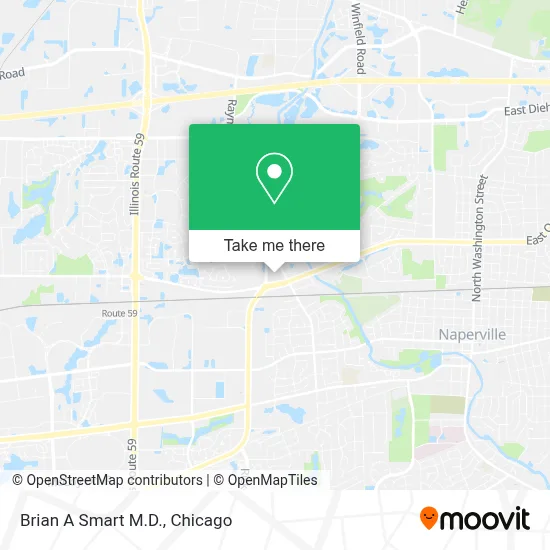 Brian A Smart M.D. map