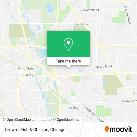 Crown's Fish & Chicken map
