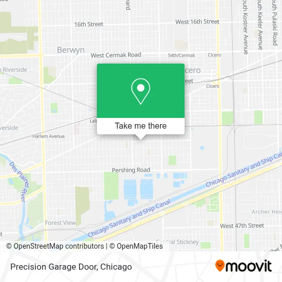 Precision Garage Door map