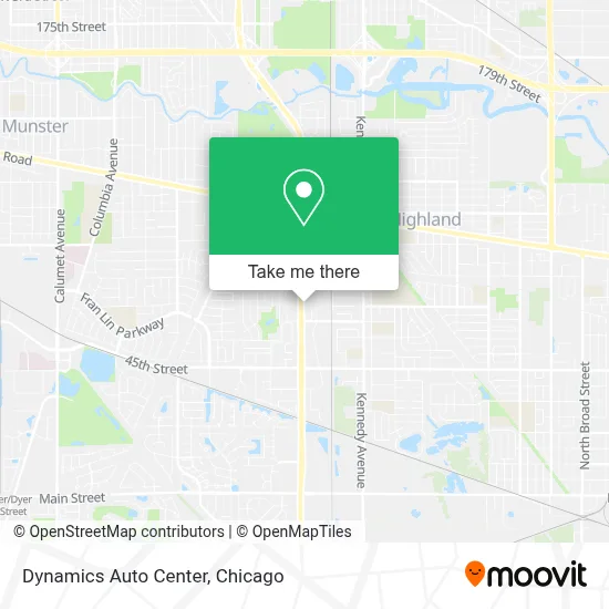Dynamics Auto Center map
