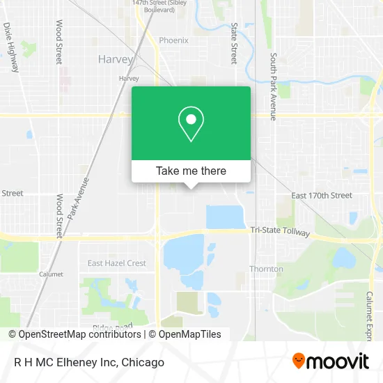R H MC Elheney Inc map