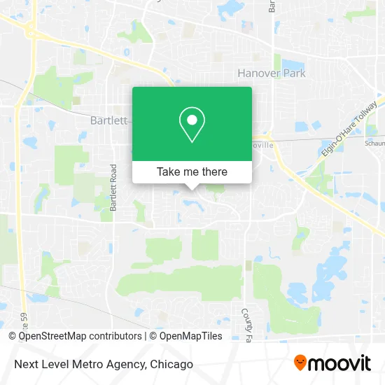 Next Level Metro Agency map