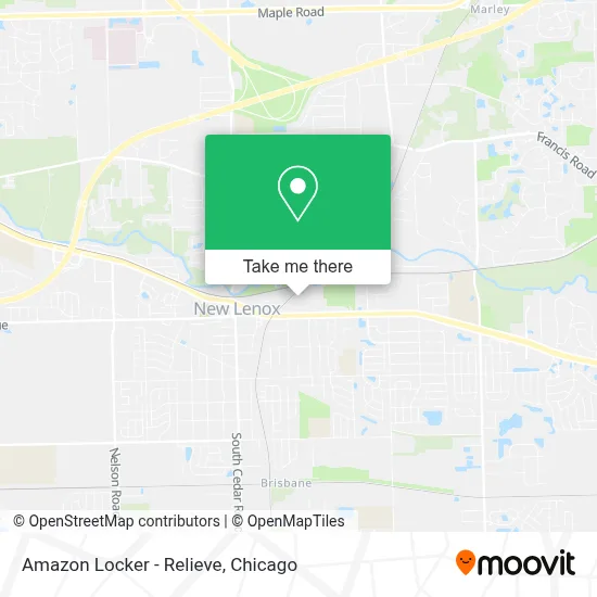Amazon Locker - Relieve map