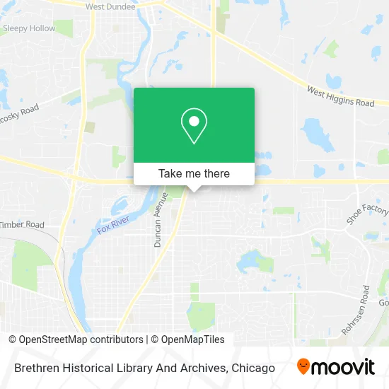 Brethren Historical Library And Archives map