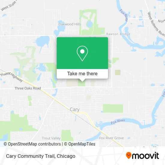 Cary Community Trail map