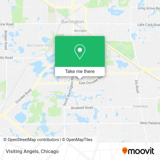 Visiting Angels map
