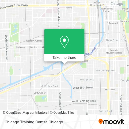 Chicago Training Center map