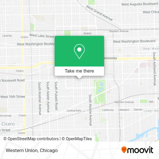 Western Union map
