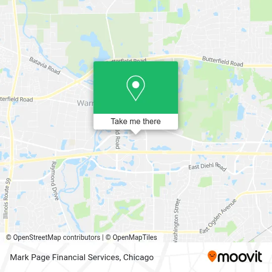 Mark Page Financial Services map
