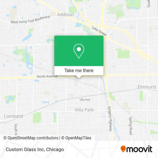 Custom Glass Inc map