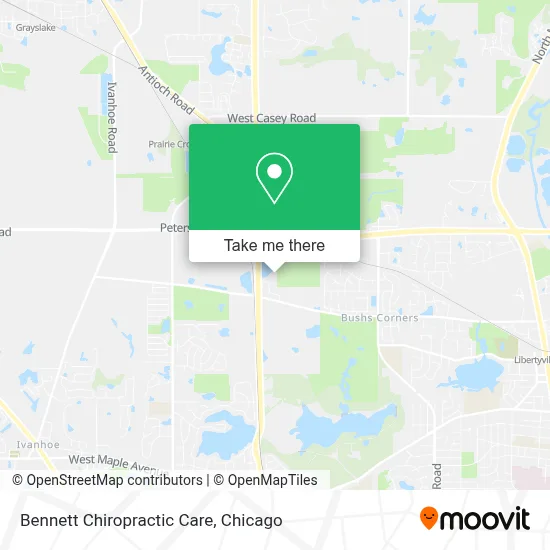 Bennett Chiropractic Care map
