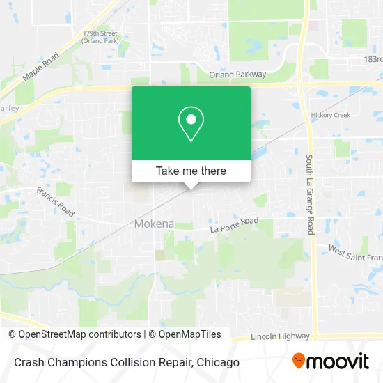 Crash Champions Collision Repair map