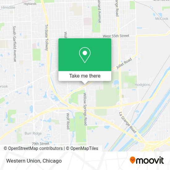 Western Union map