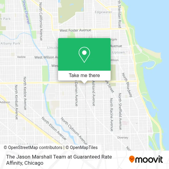 The Jason Marshall Team at Guaranteed Rate Affinity map