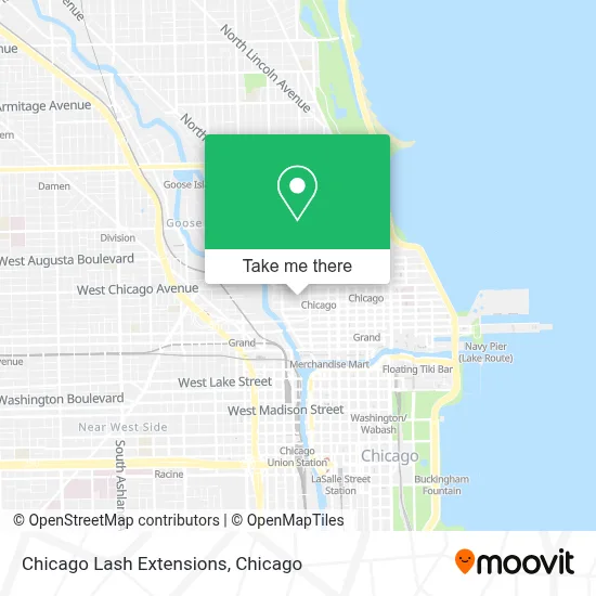 Chicago Lash Extensions map
