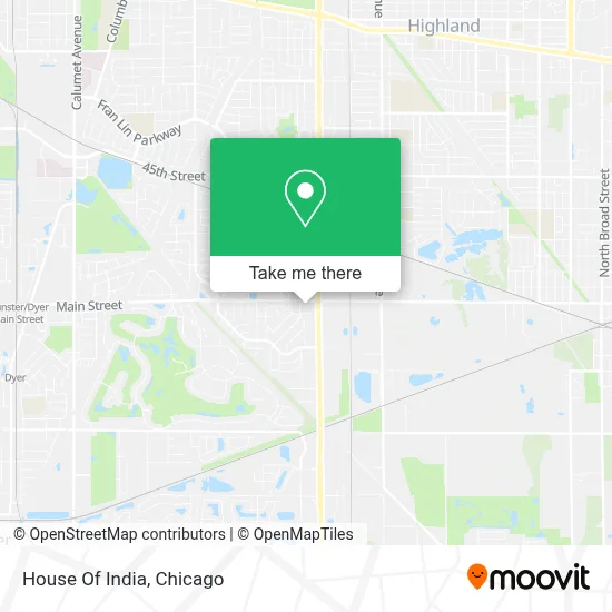 House Of India map