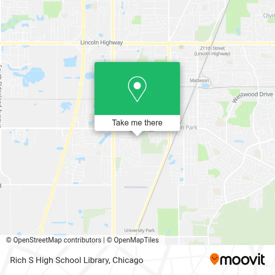Rich S High School Library map