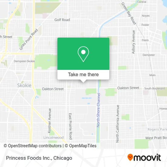 Princess Foods Inc. map