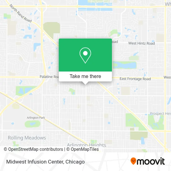Midwest Infusion Center map