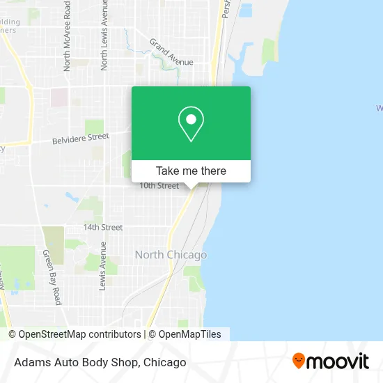 Adams Auto Body Shop map
