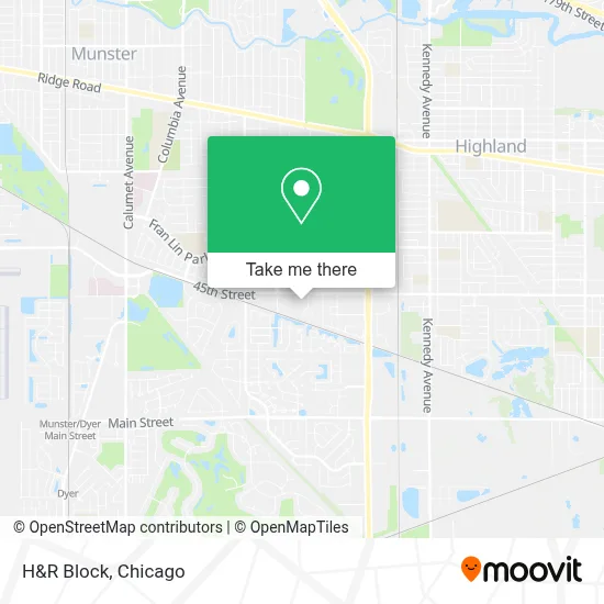 H&R Block map