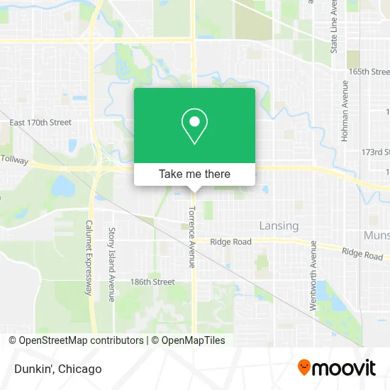 Dunkin' map